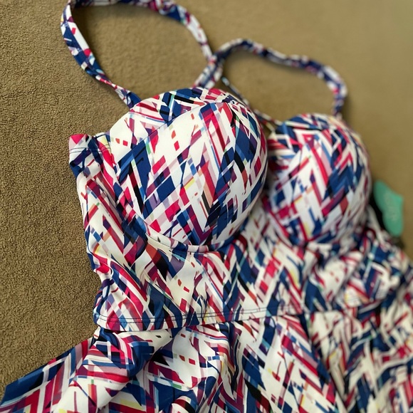 Torrid 2 Piece Vixen Swimsuit Midkini High Waist Set Size 0/00♥️ - Picture 3 of 12